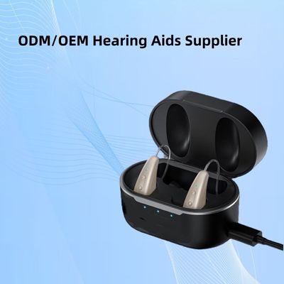 軽量デジタル補聴器、わずか2.6g、ベージュまたはカスタム、FDA認証